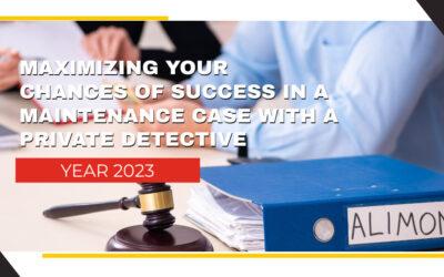 Maximizing Your Chances of Success in a Maintenance Case with a Private Detective