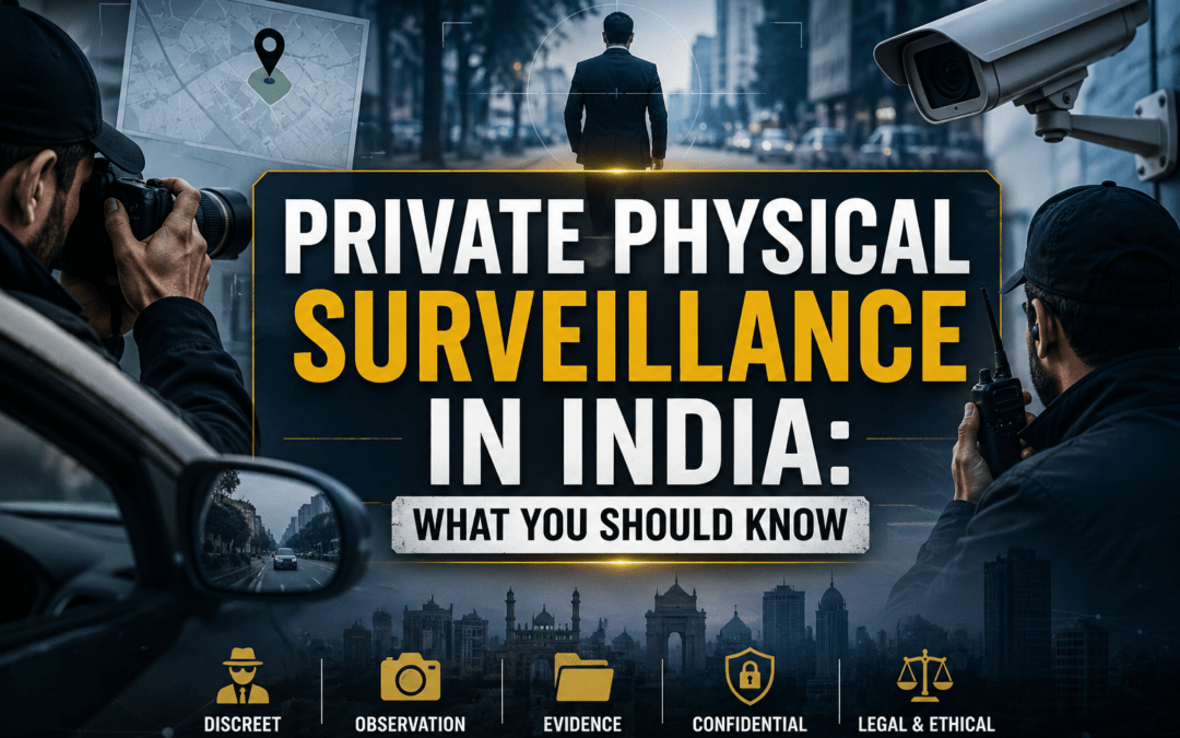 Private Physical Surveillance in India What You Should Know