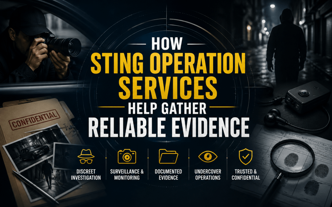 How Sting Operation Services Help Gather Reliable Evidence